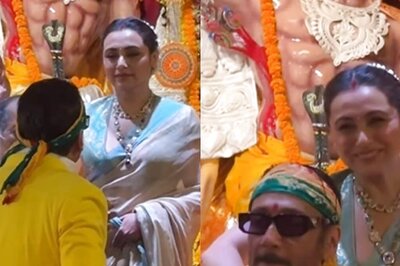 Rani Mukerji, Jackie Shroff Groove To Traditional Dhol At Durga Puja Pandal, Fans React; Watch Video