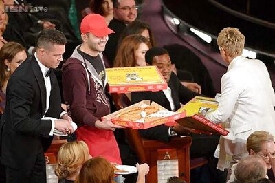 Ellen DeGeneres brings pizza and deadpan affability to Oscars