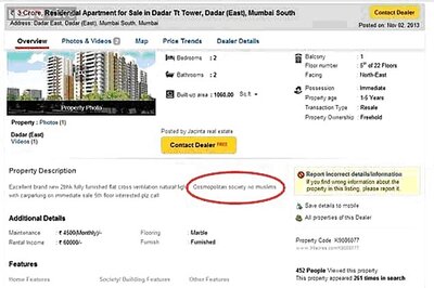 Mumbai property broker says no to Muslims