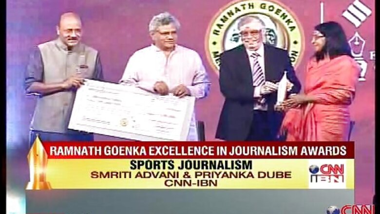 CNN-IBN wins big at the Ramnath Goenka Excellence in Journalism Awards