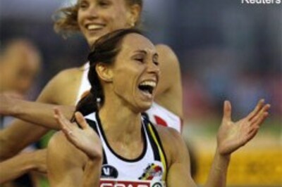 Kim Gevaert sprints to double glory