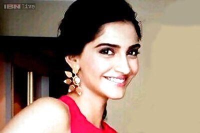 Sonam Kapoor sports a softer, relaxed look in a chic pink flowy dress at Cannes