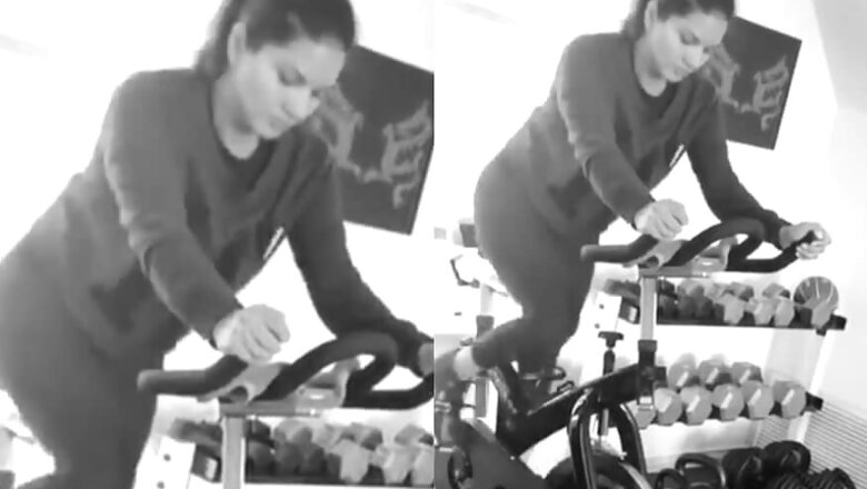 Sunny Leone is Back to 'Boring Home Gym'