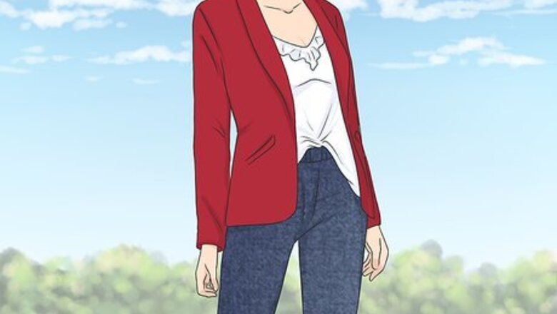 How to Wear a Red Blazer