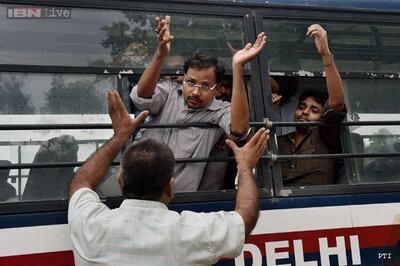 Youth wing of political parties join hands with aspirants to protest against CSAT