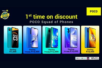 Flipkart Big Billion Days Deal: Poco X3, Poco M2 Get Rs 1,000 Discounts
