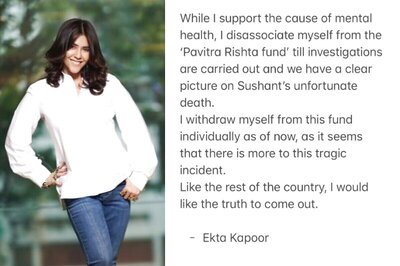 Ekta Kapoor Dissociates Herself From Pavitra Rishta Fund for Mental Health