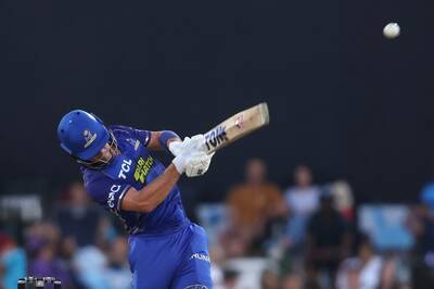 Watch: Dewald Brevis Wows the Crowd With No-look Six to Get to His Half-century