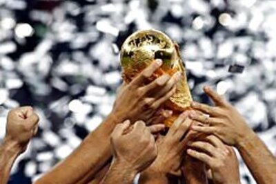 Italy break FIFA World Cup trophy