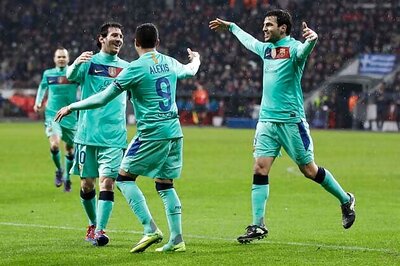Messi scores as Barca tame Leverkusen in CL