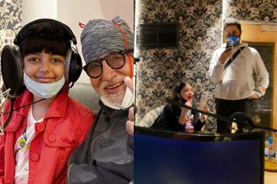Amitabh Bachchan Makes Music With Aaradhya, Abhishek Bachchan, Aishwarya Rai Cheer For the Duo