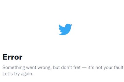 Twitter Down for Thousands Globally, Users Face Issue Logging in on Web Version