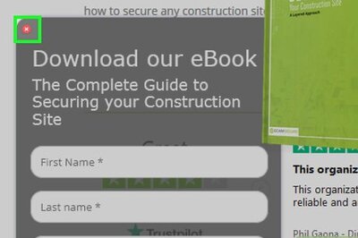 How to Close an Internet Pop Up