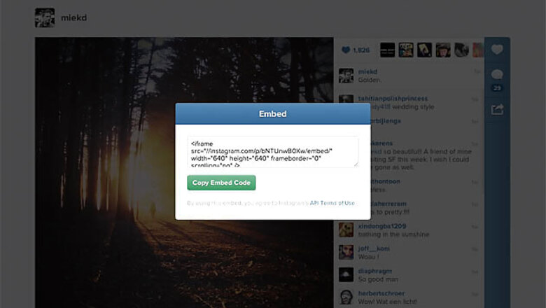 Instagram now allows photo and video embedding