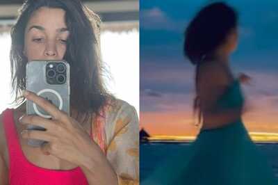 Alia Bhatt Slips Into A Fuchsia Swimsuit, Twirls In Backless Maxi In Photos From Maldives; See Pics