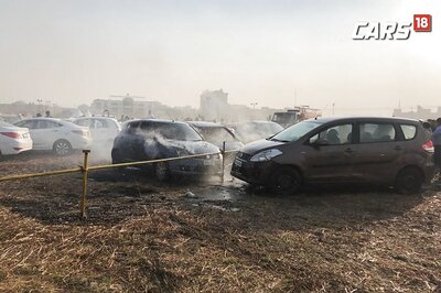 Exclusive Video – Parking Lot Fire Engulfs Honda Amaze, Maruti Swift, Ertiga at Auto Expo 2018
