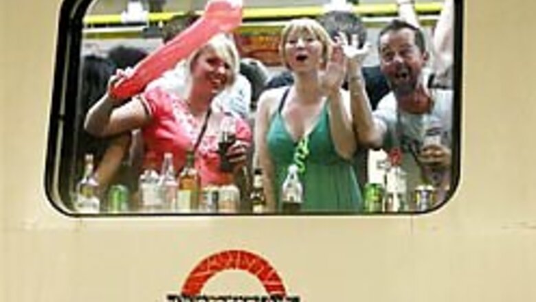 Drunken revelry on London Tube to protest booze ban