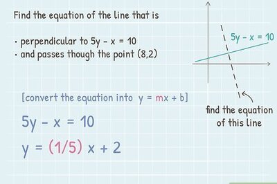 How to Find the Equation of a Perpendicular Line