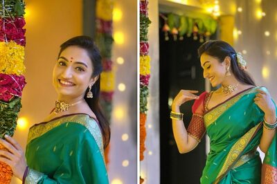 TV Sensation Vaishnavi Gowda’s Stunning Green Saree Avatar Has Fans’ Approval