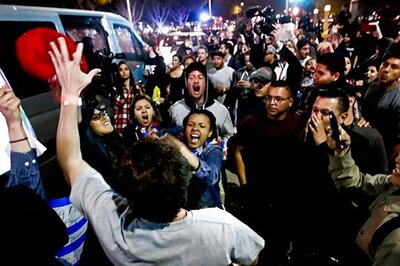 Protests Turn Violent Outside Trump Rally in New Mexico