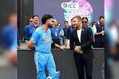 WATCH: Virat Kohli Meets Football Legend David Beckham Ahead of Semi-final Clash vs New Zealand