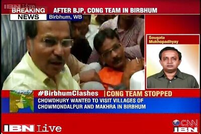 West Bengal: Congress delegation visits violence-torn Birbhum, stopped by police