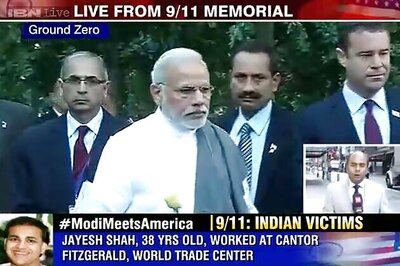 Modi visits 9/11 memorial, pays homage to terror victims