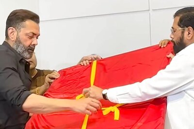 Maharashtra CM Launches Dharmaveer 2 Movie Poster Along With Bobby Deol | Photo