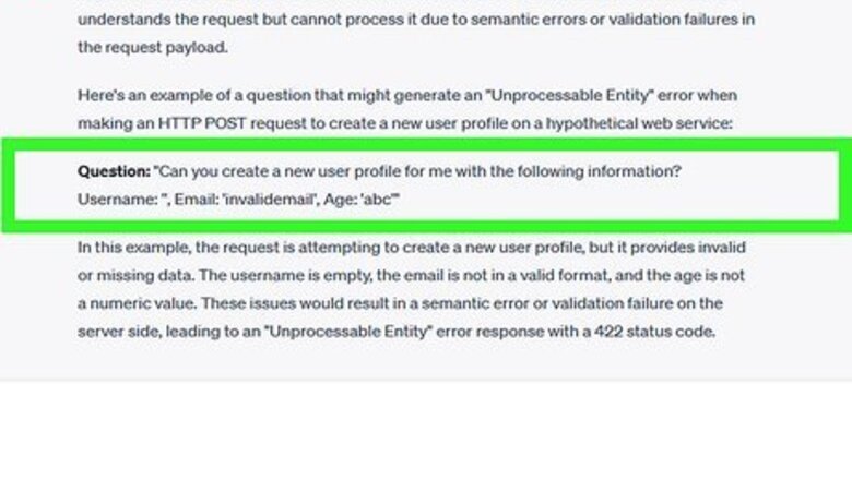 How to Fix Unprocessable Entity Error in ChatGPT: 5 Ways