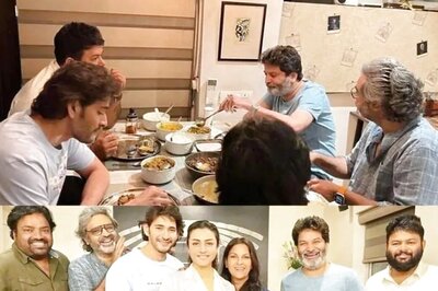 Team SSMB28 Snapped At Avinash Gowariker’s Residence For Dinner