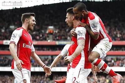 EPL: Giroud scores, assists in Arsenal's 3-0 win over West Ham