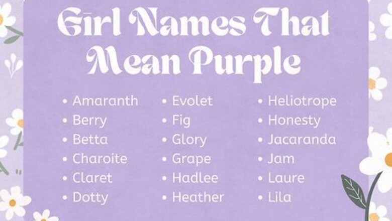 160+ Baby Names Meaning Purple (Flowers, Gems & More)
