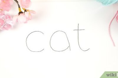 How to Draw a Cat Using the Word Cat