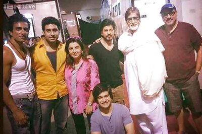 Snapshot: Amitabh Bachchan on the sets of 'Happy New Year'