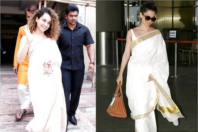 Kangana Ranaut Looks Divine in a White Saree; See Pics