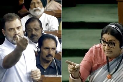 'Bharat Mata Ki...' Major Drama in Lok Sabha Over RaGa's Speech on Manipur; Smriti Irani Raps Him