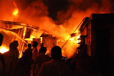 Fire at Cloth Mill in an Industrial Estate in Mumbai