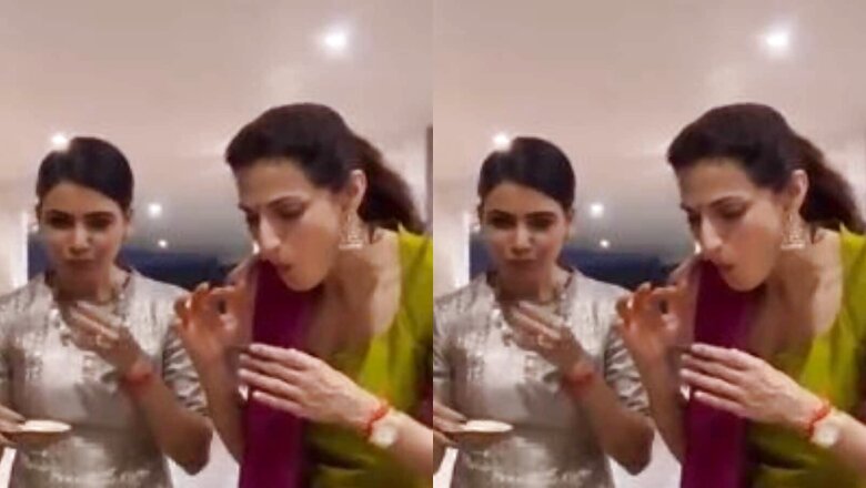 Samantha Akkineni Celebrates Diwali in Hyderabad with Upasana Kamineni, Shilpa Reddy and Others