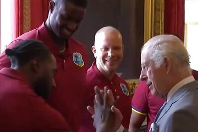 King Charles Learns New Handshake as he Welcomes West Indies' Squad to Buckingham Palace - WATCH