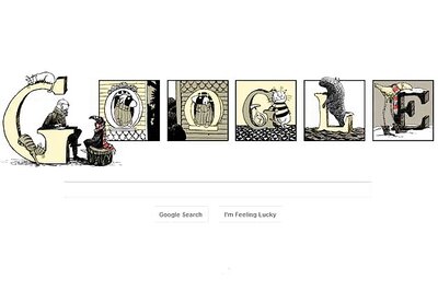 Google pays tribute to Edward Gorey on his 88th birthday with a doodle