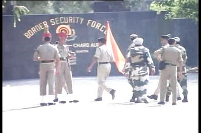 BSF, Pakistan Rangers celebrate floral Holi at Wagah border