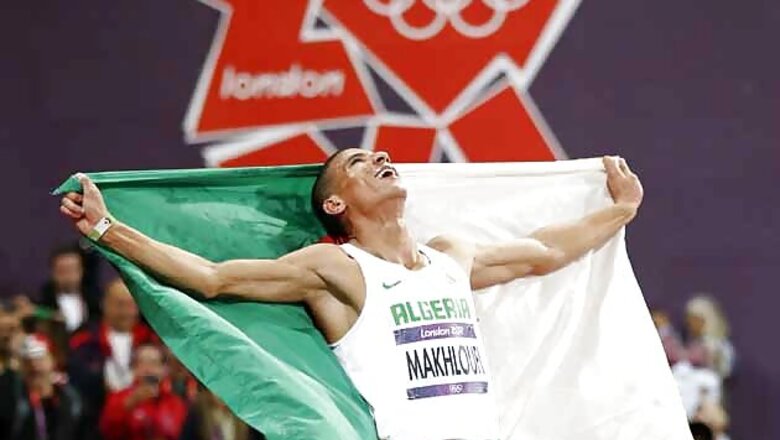 Algeria's Makhloufi wins 1,500m gold medal