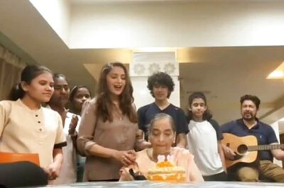 Madhuri Dixit Celebrates Her Mother’s Birthday with Family, Watch Video