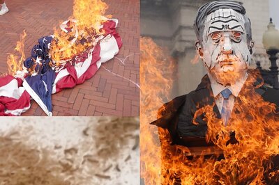 Watch: Anti-Israel Protesters Burn US Flags, Unleash Maggots, Clash With Cops Over Netanyahu's Washington Visit