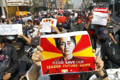 Myanmar Military Guarantees New Election, Protesters Block Train Services