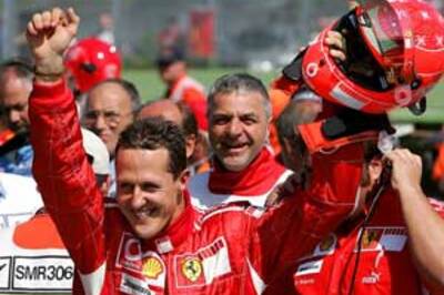 Schumacher sets career pole record