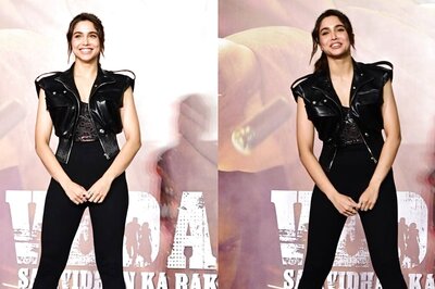 Sexy Video! Sharvari Wagh Goes Bold in Sizzling Hot Leather Outfit at Vedaa Trailer Launch; Watch