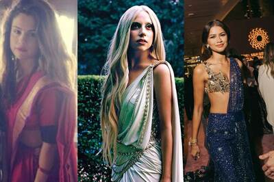 From Selena Gomez, Lady Gaga To Zendaya: Hollywood Stars Who Nailed Desi Look In Saree