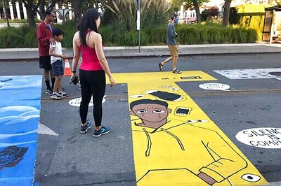 Officers Sue California City Over Black Lives Matter Mural