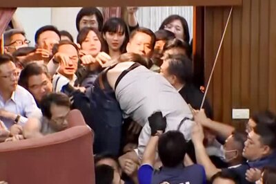On Cam: Taiwan Lawmakers Exchange Blows In Dispute Over Parliament Reforms